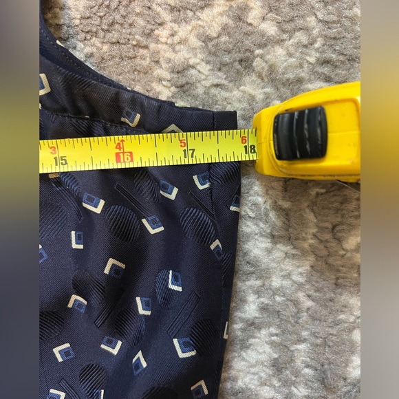 Vintage Ralph Lauren Blue Sleeveless Square Neck Sundress size 12 (J126) - Picture 10 of 13